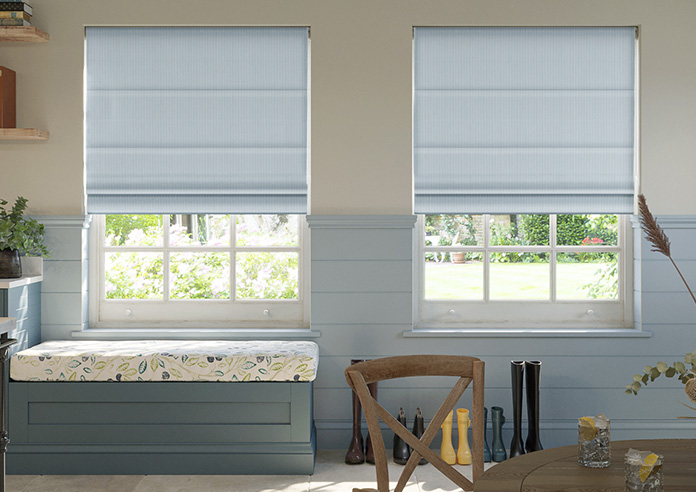 Nautical Stripes, Blue Sails - Roman Blind - Image 3